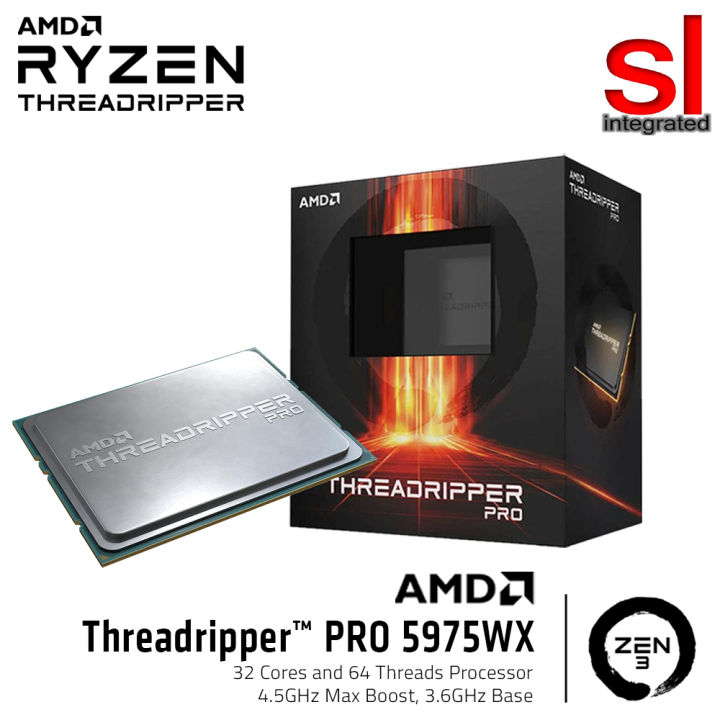 AMD Ryzen Threadripper PRO 5975WX 32 Cores 64 Threads Desktop Processor ...