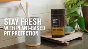 Every Man Jack Amber + Sandalwood Men’s Deodorant - Stay Fresh with Aluminum Free Deodorant For all Skin Types - Odor Crushing Long Lasting with Naturally Derived Ingredients - 3 oz - 2 Pack