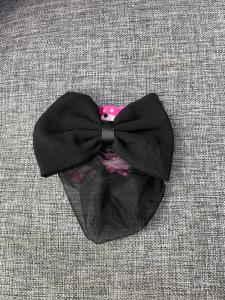 HH01 Harnet Jepit otomatis Hairnet Rambut Pita hairnet Spg pramugari hitam