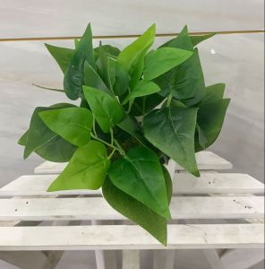 Sampai7an PBP37 / Pot Bunga Artificial Tanaman Hias Plastik Daun Keladi Dekorasi Vas Bunga Ruangan Indoor Ornamen Hiasan Pajangan Rumah / COD