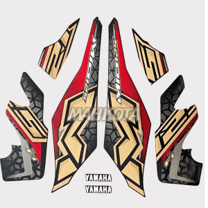 STRIPING STICKER LIS LES POLET yamaha Mio m3 125 mio125 2023 2024 Hitam Full Fullset list stiker motor standar berkualitas termurah