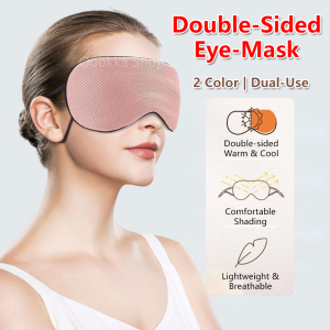 SG 2-in-1 Double-Sided Eye Mask Breathable Dual Use Cooling Warm Sleeping Eye Patch Eye Massager Gift
