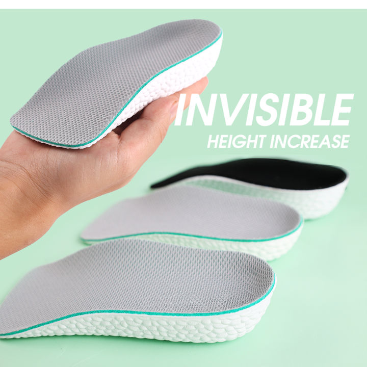 Arch Support Increase Height Insoles Light Weight Soft Elastic Lift for