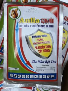20 Gói Anlia Thái 400gr - Nứt thân xì mủ thối trái sầu riêng - phòng cháy lá thán thư nấm hồng ghẻ sẹo cam nấm mốc dưa leo