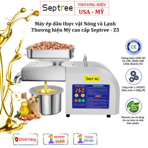 Máy ép dầu thực vật Nóng và Lạnh dùng trong gia đình. Thương hiệu Mỹ cao cấp Septree - Z5