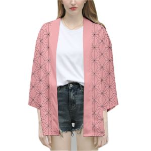 Anime Costume Kamado Nezuko Cosplay Costume Demon Slayer Uniform for Kids and Adult Kimetsu no yaiba Kimono for Women