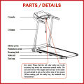 KML KEMILNG M3230 Treadmil Original Foldable and Easy Installment, Home Treadmill Exercise, Walking Pad Treadmill. 