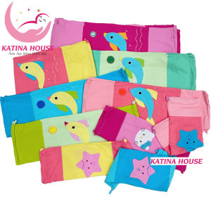 Vỏ áo gối ôm trẻ em Katina House vải cotton cara mềm mại thoáng mát đắp họa tiết dễ thương
