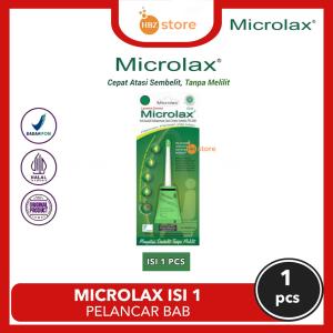 Microlax Gel Tube isi 3 pcs & 1 pcs - Pelancar BAB Dewasa dan Anak