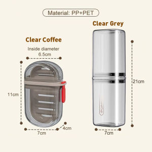 Travel Toothbrush Mouthwash Cup Portable Toothbrush Case Washing and Brushing Cup for Travel