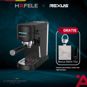Hafele U-KAFFEE Mesin Kopi Espresso 15 Bar Hitam - Coffee Machine / Espresso Maker Black