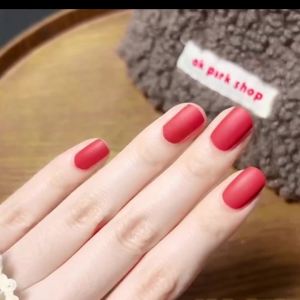 Matte quick-drying oil-based black rose color no-bake nail art set matte finish shimmering sand effect non-peelable