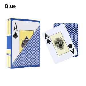 PVC Texas Plastic Poker Large Characters Frosted Waterproof Game Playing Cards Party Supplies