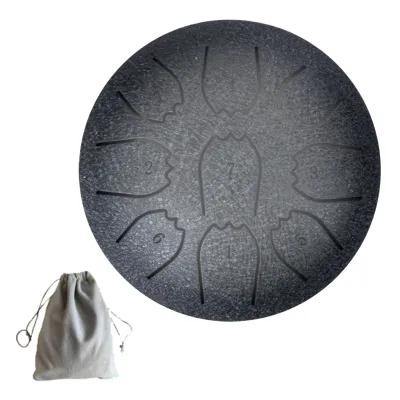 Outdoor Waterproof Rain Drum 4 Inch Steel Tongue Drum with 9 Notes for Relaxation Meditation and Chakra Healing in Bright Colors
