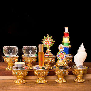 ( TRỌN BỘ ĐẦY ĐỦ ) 8 MÓN BÁT BẢO CÚNG DƯỜNG PHẬT GIÁO MẬT TÔNG