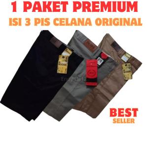 1 Paket 3 Pcs Celana Chino Pendek Celana Pendek Pria Dewasa Celana Cinos Pendek Cowok Terlaris