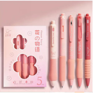 Set bút bi đệm tay béo màu pastel cao cấp BAG U S5BUTBEO512