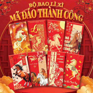 Bao Lì Xì Khai Trương Cửa Hàng MÃ ĐÁO THÀNH CÔNG Tặng Khách Mở Hàng Đầu Năm May Mắn Phát Lộc
