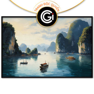 Tranh treo tường dán tường Canvas phong cảnh quê hương. CGI-37