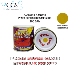 PENTA BRILLIANT GOLD MET 13019 200 gram - cat gold penta - cat emas penta - cat penta super gloss gold metallic - cat penta gold metallic - cat penta emas metalik - cat penta emas metallic - gold metallic penta - emas metalik penta - cat mobil emas