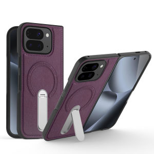 Ốp lưng da cho Pixel 10 Pro Fold 9Pro Fold chống sốc chắc chắn ốp điện thoại PU có giá đỡ từ tính cho Pixel 10 Pro Fold JD Black-152c4c8b