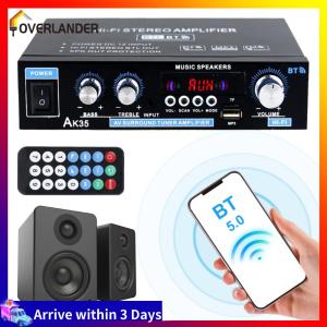 【Fast Shipping】 Bluetooth-Compatible with Remote Control HiFi Stereo Power Amplifier Home Power Amplifier HiFi Digital Stereo Sound Amplifier for Home Theater Speaker