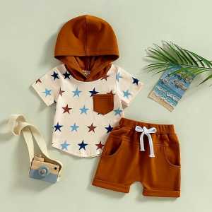 GENJIRO SETELAN HOODIE (BINTANG) UNTUK ANAK LAKI-LAKI USIA 6BULAN - 4TAHUN