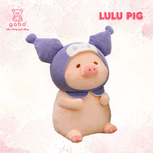 gấᴜ nhồi bông heo Lulu đội mũ Kurumi tím Lợn bông cute quà tặng đáng yêu cho bé valentine K2T1