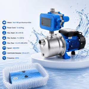 BUILDERS Stainless steel self-priming pump High head water pump Outdoor and indoor general-purpose water pump Household high-flow long-range self-priming Water pump