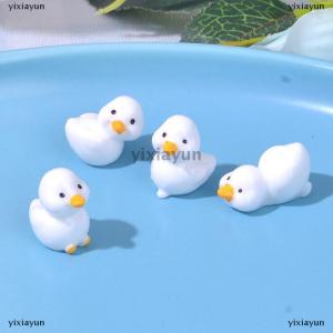 [COD] yixiayun Cute Mini Yellow Ducks Ornament Tiny Duck Resin Handicraft Dollhouse Decorations