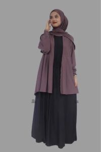 Gamis Wanita + Jilbab / Busana Muslim Wanita + Jilbab / Busana Muslimah + Kerudung / Dress + Kerudung / Pakaian Wanita + Kerudung / Baju Muslim + Keudung