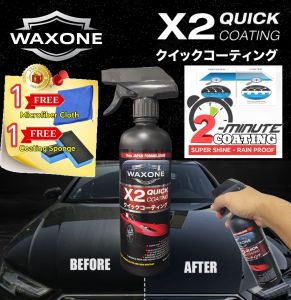 WAXONE 500ml Big Capacity X2 Quick Coating Car Coating Nano Ceramic Car Coating Spray Automotive Coating Car Care