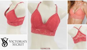 Bra Wanita Tanpa Kawat Busa Tipis Full Cup Bralatte VICTORIAS SECRET / Pakaian Dalam Underwear VS590