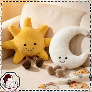 Cute Sun Moon Plush Pillow Soft Stuffed Toy Cushion Sleeping Doll Gift for Girls Kids 太阳月亮抱枕