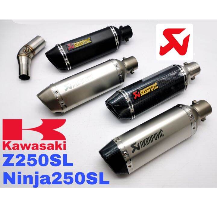 ❤️‍🔥 Akrapovic Exhaust 🏍 Kawasaki NINJA250SL Z250SL 🏍 Slip On Piping  Muffler Stainless Steel Motor Accessories Ninja 250 SL 250SL ❤️‍🔥 | Lazada