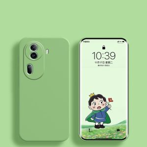 Soft Case Kompatibel Untuk Oppo Reno 11 5G Reno 11 Pro 5G Reno 11F Liquid Silikon Slim Candy Macaron Bludru