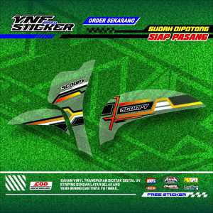 T0045 STRIPING CUSTOM SCOOPY NEW 2018-2020 BAHAN TRANSPARAN UV