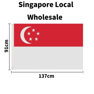 🚩SG Stock🚩 137*91cm Singapore Flag For NDP National Day Celebration 60th Decoration Raising Room decor SG Flag