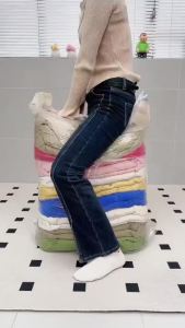No-Pumping Vacuum Compression Bag Moisture Dust Proof For Travel Home Clothes Finishing Packing Organizer