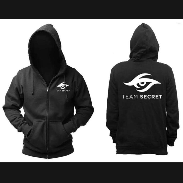 ZIPPER TEAM SECRET DOTA JAKET HOODIE Jaket Cotton Untuk Musim