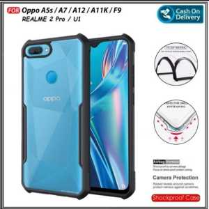 CASE FUSION OPPO A12 / OPPO A7 / A5S / A11K / F9 / REALME 2 / REALME 2 PRO Casing TPU Premium Shockroof Case Acrylic Silikon
