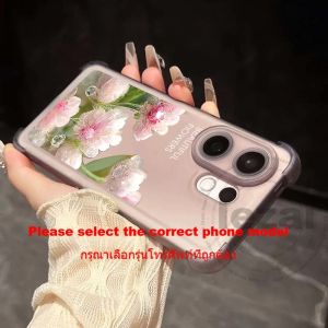 Vivo V60 V 60 V50 V 50 Lite 5g trường hợp Vivo V40 Pro V40 Lite V30 V29 V27 Pro 5g v27e trường hợp hoa rõ ràng chống sốc mềm mờ Ốp lưng TPU Bìa