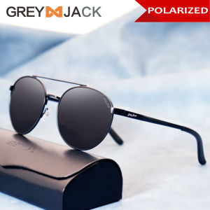 Grey Jack Kacamata Sunglasses Polarized Aluminium Magnesium Style Aviator Retro Metal Fashion Pria dan Wanita Terbaru 7024