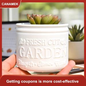 【CANAMEK】 Chậu Hoa Tròn trồng cây mọng nước Chậu cây văn phòng máy tính để bàn ban công trang trí sân vườn nhà ngoài trời chậu