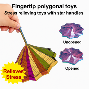 Stress Relief Toys Spinning Transforming Geometric Cubes Sensory Decompression Fidget Toy Gifts