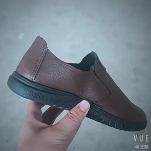 MenS Autumn PU Leather Shoes Soft Sole Breathable Slip-On Loafers Comfortable And Breathable