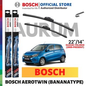 Bosch Aerotwin Wiper Blade set for Suzuki Celerio 2009-PRESENT (22/14) 2PCS