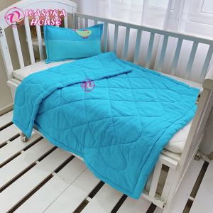 Bộ gối mền cho bé 1-5 tuổi cotton cara mềm thoáng mát thấm hút tốt hoạ tiết đắp hình dễ thương Tặng kèm túi