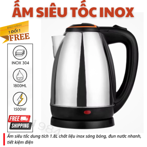Ấm siêu tốc Inox loại lớn 18L/2.0L hâm sôi siêu nhanh - Bình siêu tốc inox tốt cho tình trạng sức khỏe người sử dụng