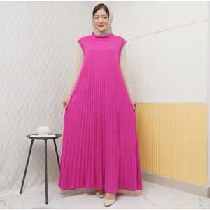 ( k95-95 ) Gamis Inner Plisket PANJANG 140 cm | Inner Dress Plisket fit To xxl | Inner Dress plisket premium